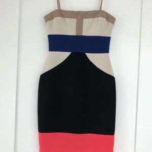 Colorblock Modern BCBG Party Dress